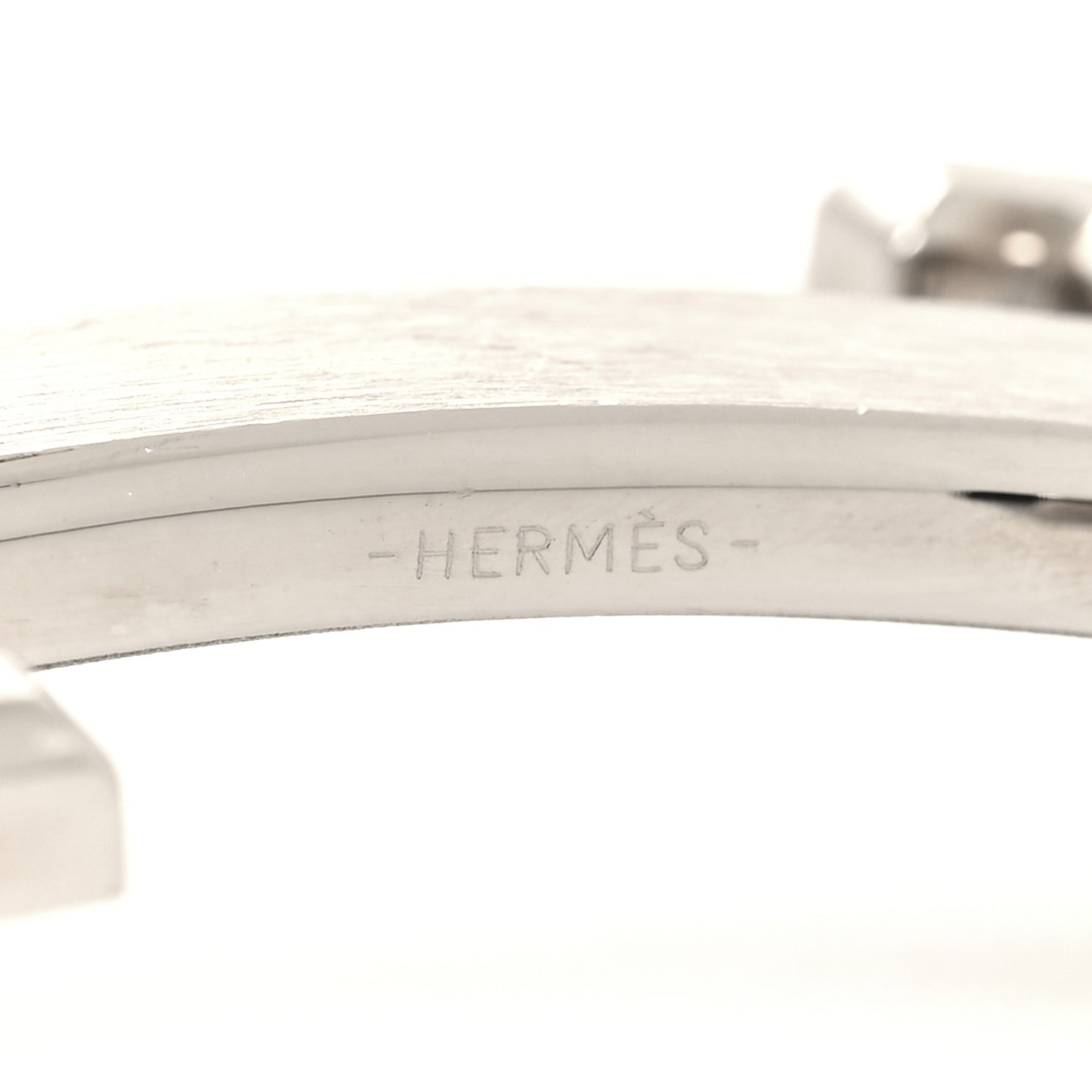 Brushed Palladium 32mm H Belt Buckle