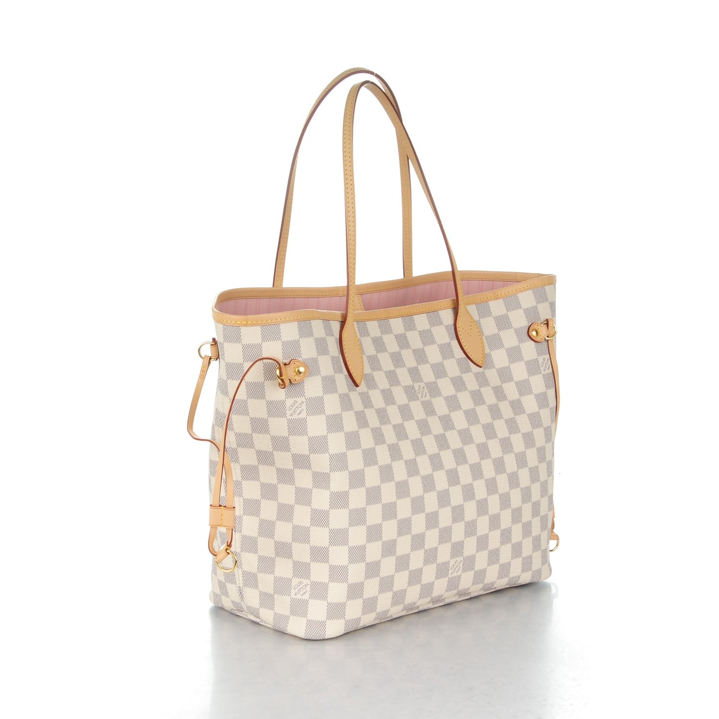 Damier Azur Neo Neverfull MM Rose Ballerine
