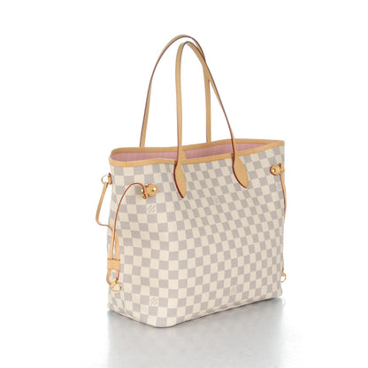 Louis Vuitton Damier Azur Neo Neverfull MM Rose Ballerine 3 of 7