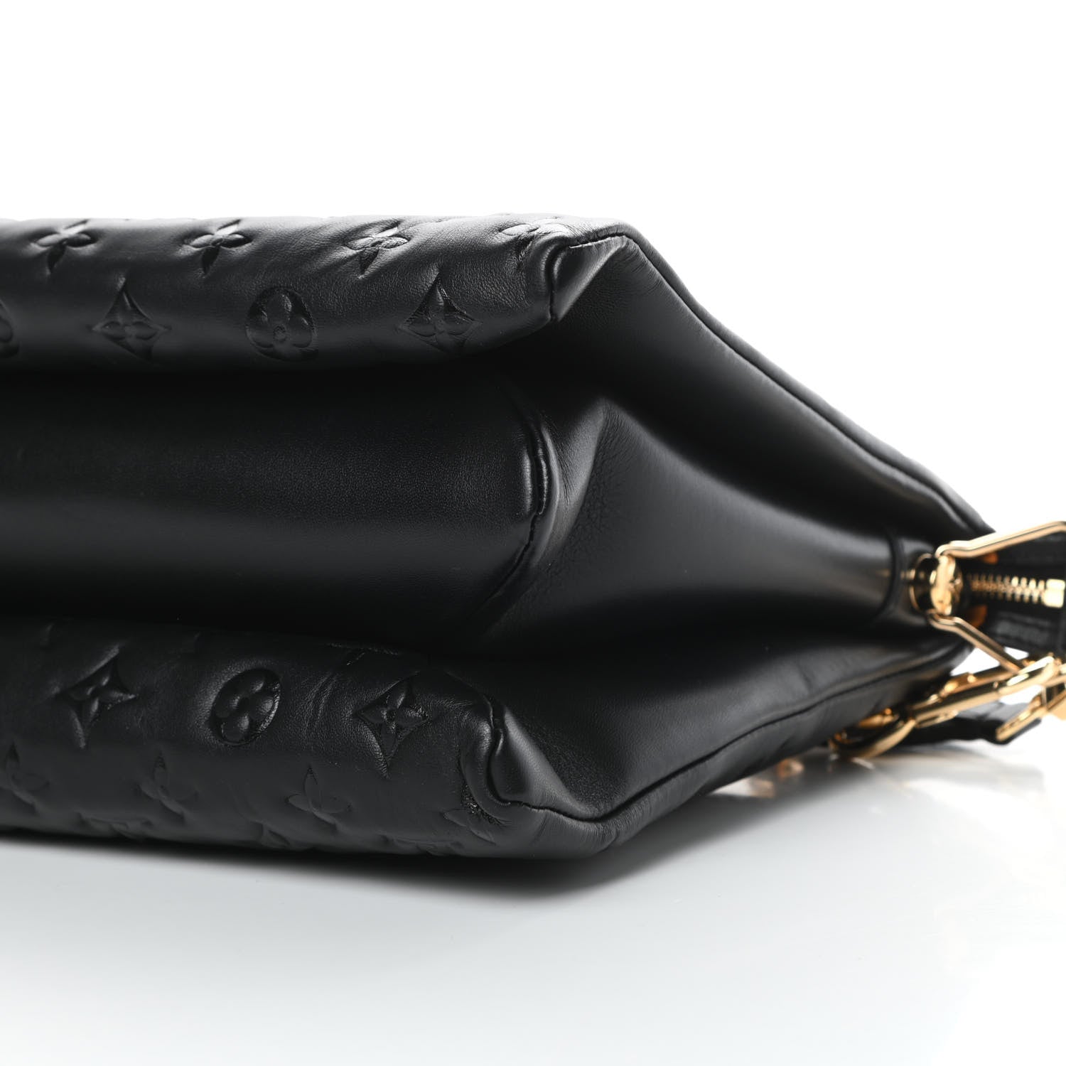 Louis Vuitton Lambskin Embossed Monogram Coussin MM Black 11 of 13