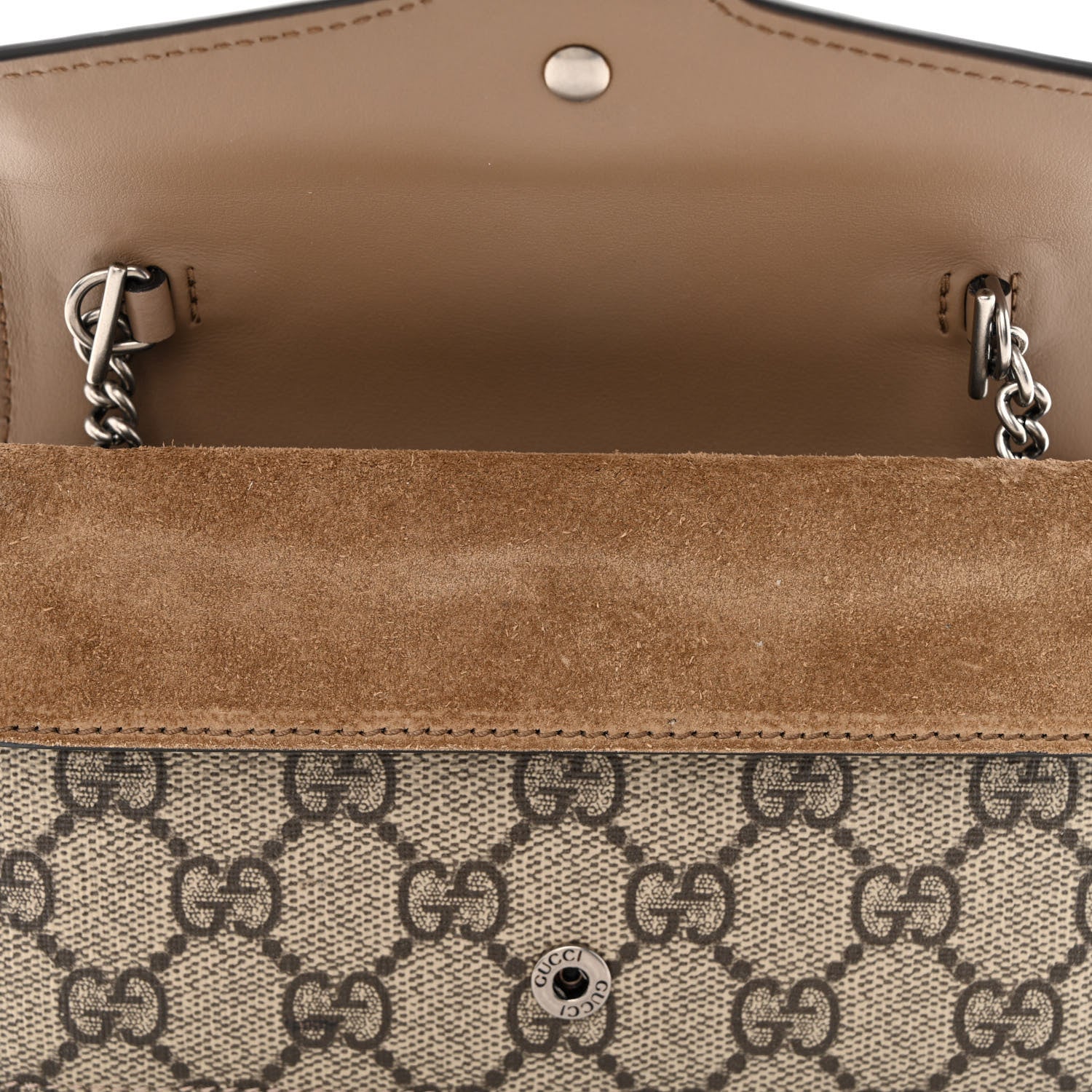 Gucci GG Supreme Monogram Super Mini Dionysus Shoulder Bag Taupe 11 of 12