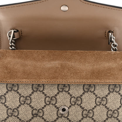 Gucci GG Supreme Monogram Super Mini Dionysus Shoulder Bag Taupe 11 of 12