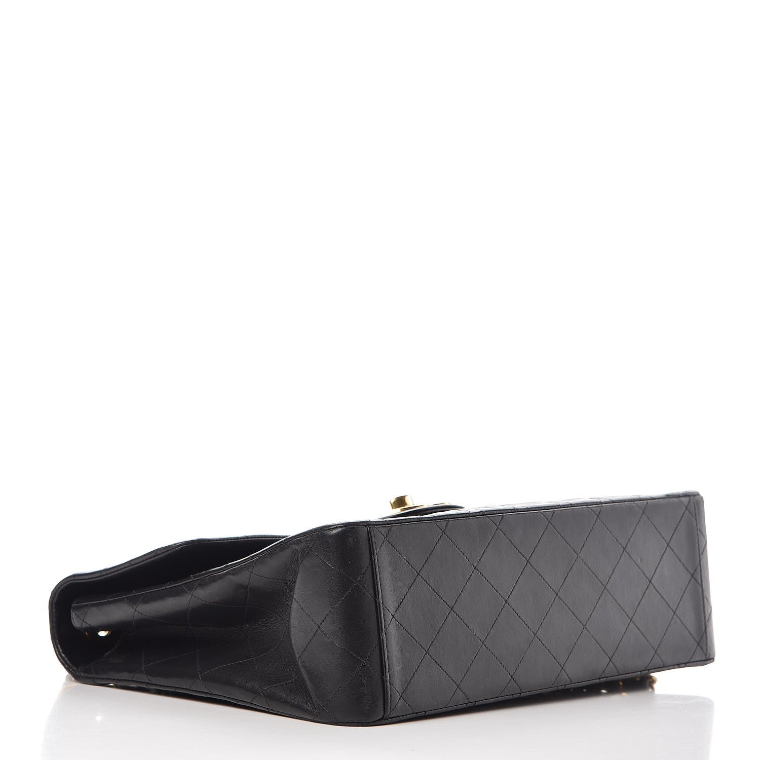 Chanel Lambskin Quilted XL Jumbo Single Flap Black 6 of 23