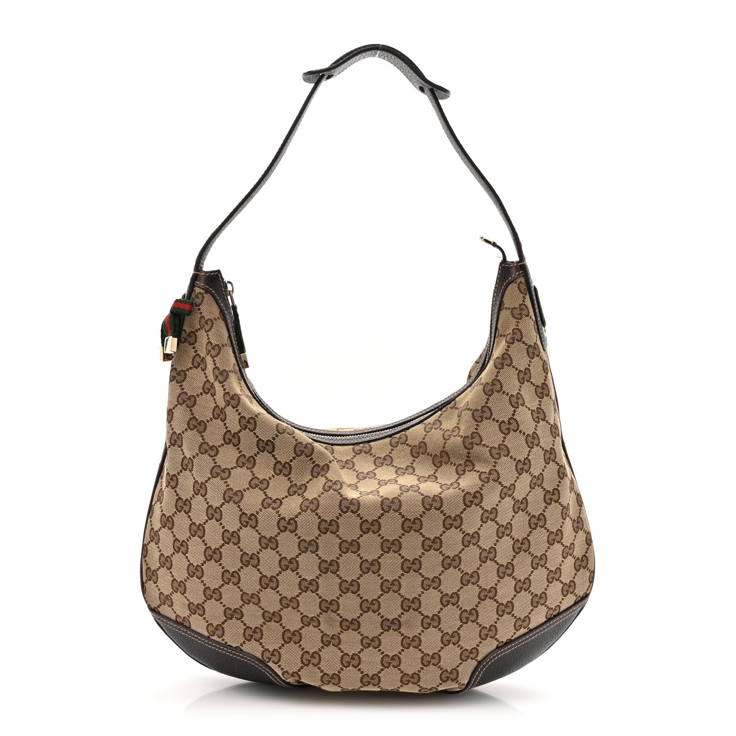 Gucci Monogram Large Princy Hobo Dark Brown 1 of 15