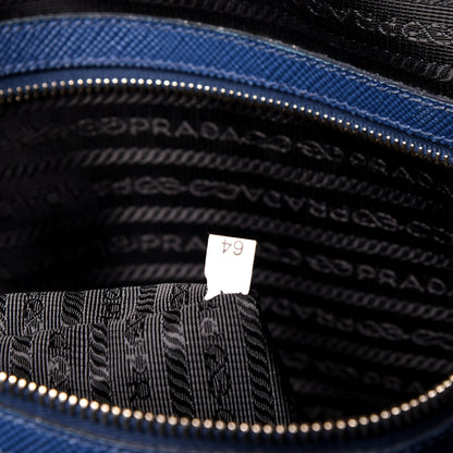 Prada Saffiano Travel Briefcase Blue Multicolor 6 of 12