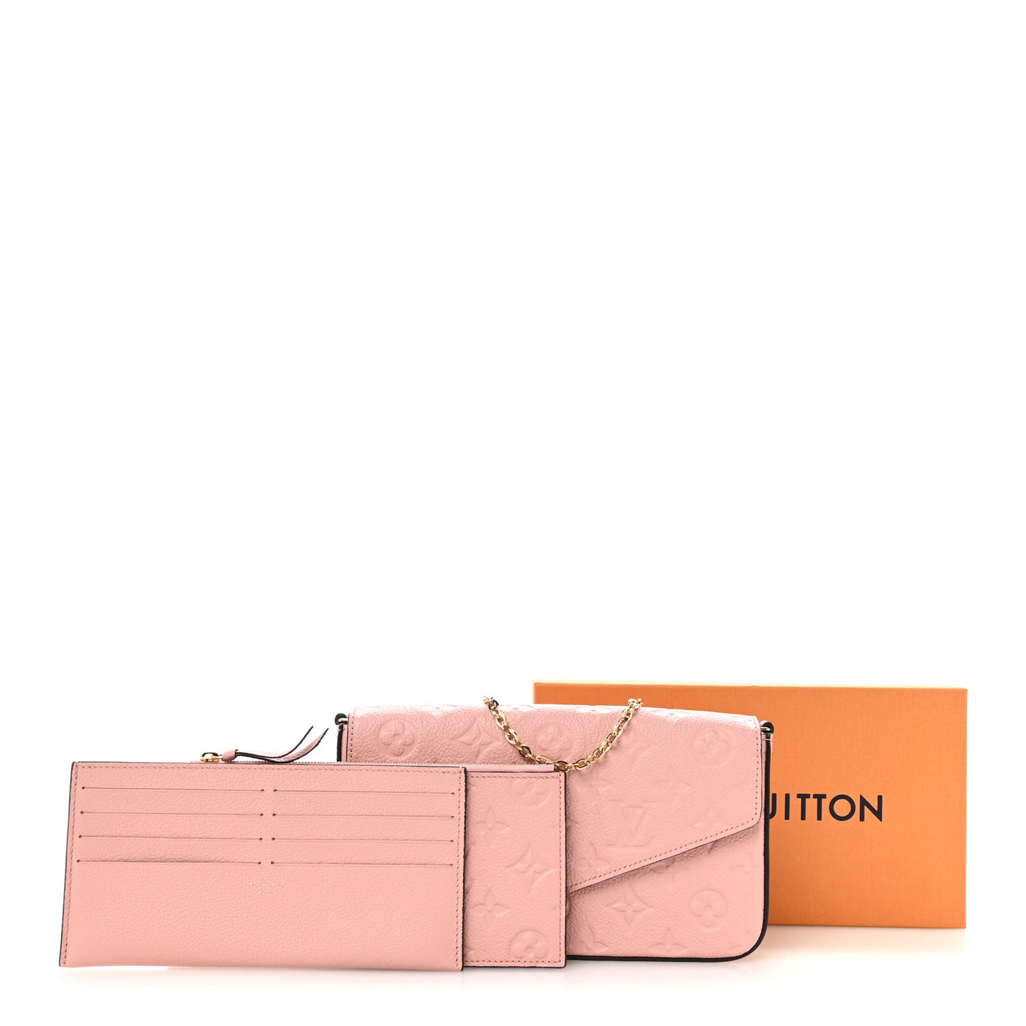 Empreinte Pochette Felicie Chain Wallet Rose Poudre