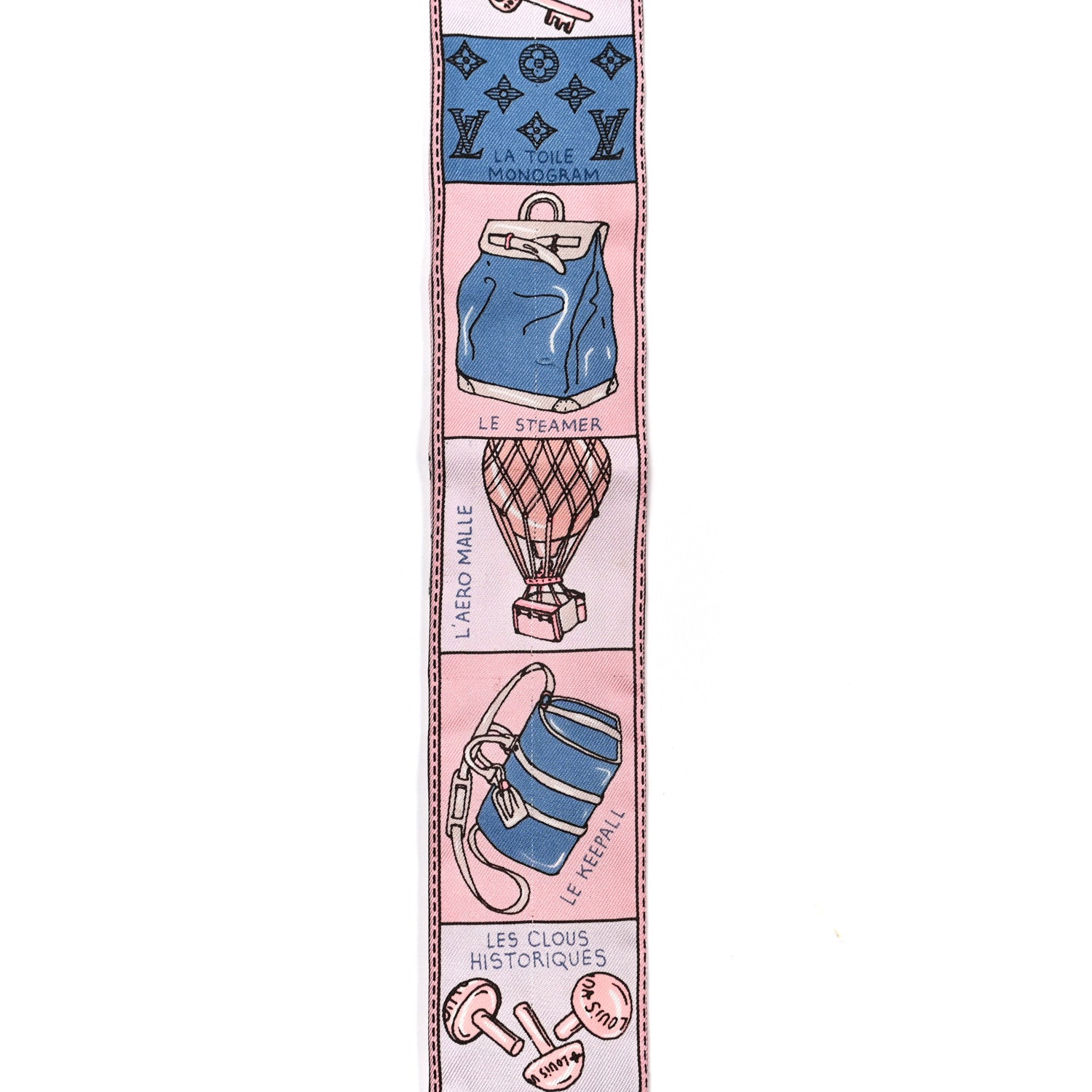 Louis Vuitton Silk Jeu De Louis BB Bandeau Rose 5 of 8