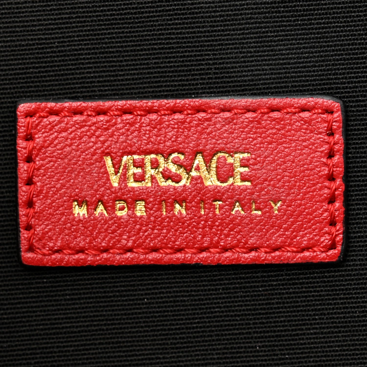 Versace Lambskin Quilted Medusa Wallet On Chain Crossbody Red 6 of 11