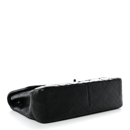 Chanel Caviar Quilted Jumbo Single Flap Black 4 of 11