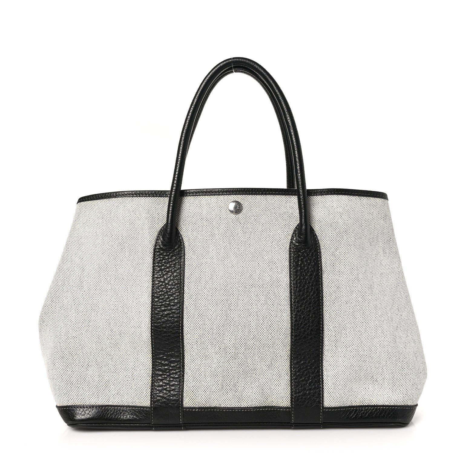 Hermes Toile Buffle Skipper Garden Party 36 MM Tote Black 1 of 9