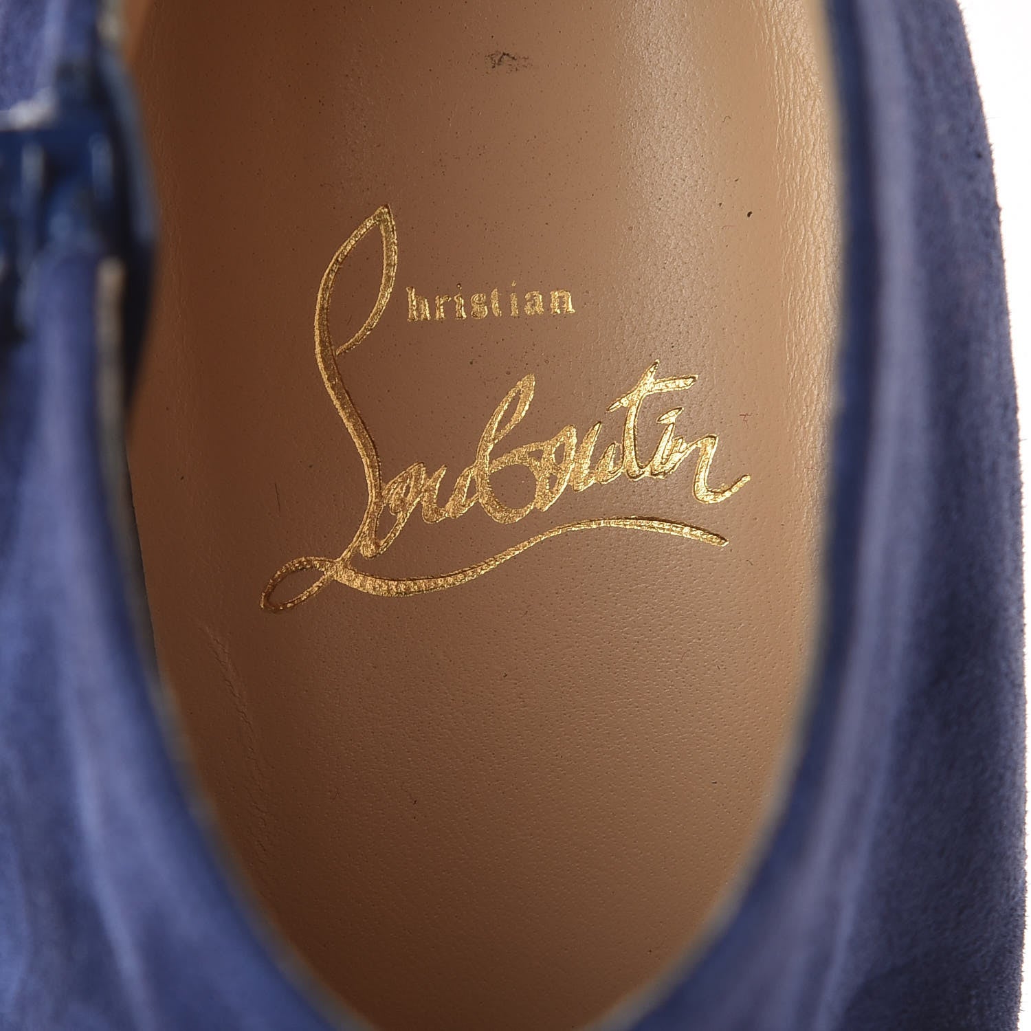 Christian Louboutin Veau Velours Belle 85 Ankle Boots 36.5 China Blue 8 of 12