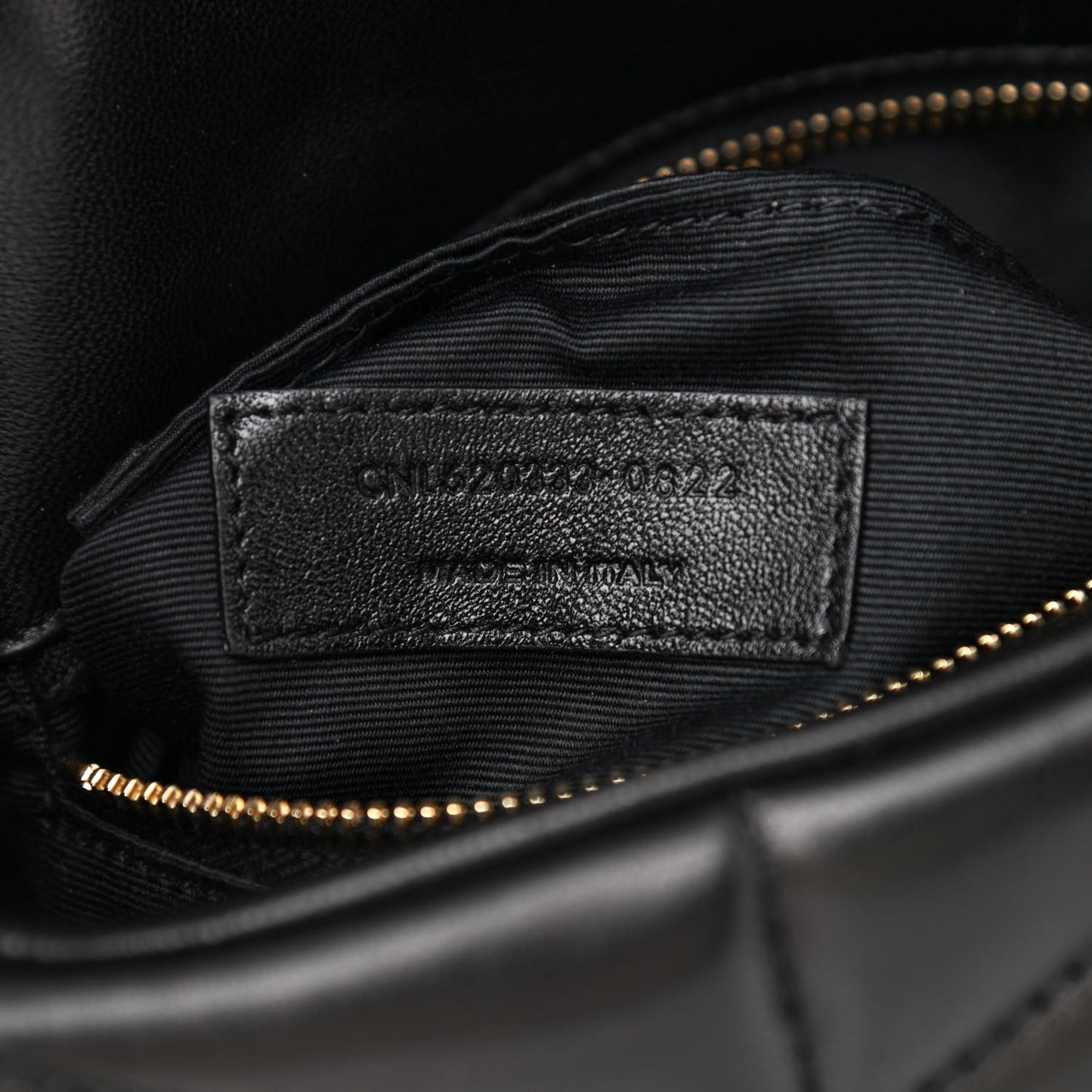 Lambskin Quilted Toy Loulou Puffer Monogram Chain Satchel Black