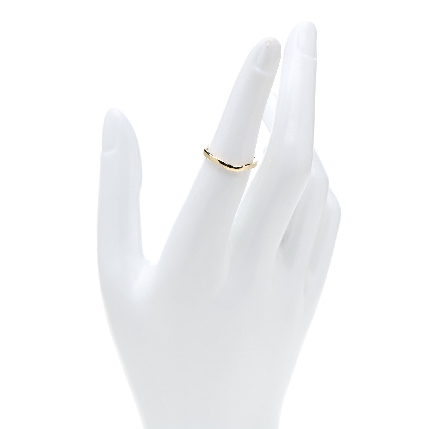 Tiffany 18K Yellow Gold Elsa Peretti Wedding Band Ring 51 5.75 2 of 4