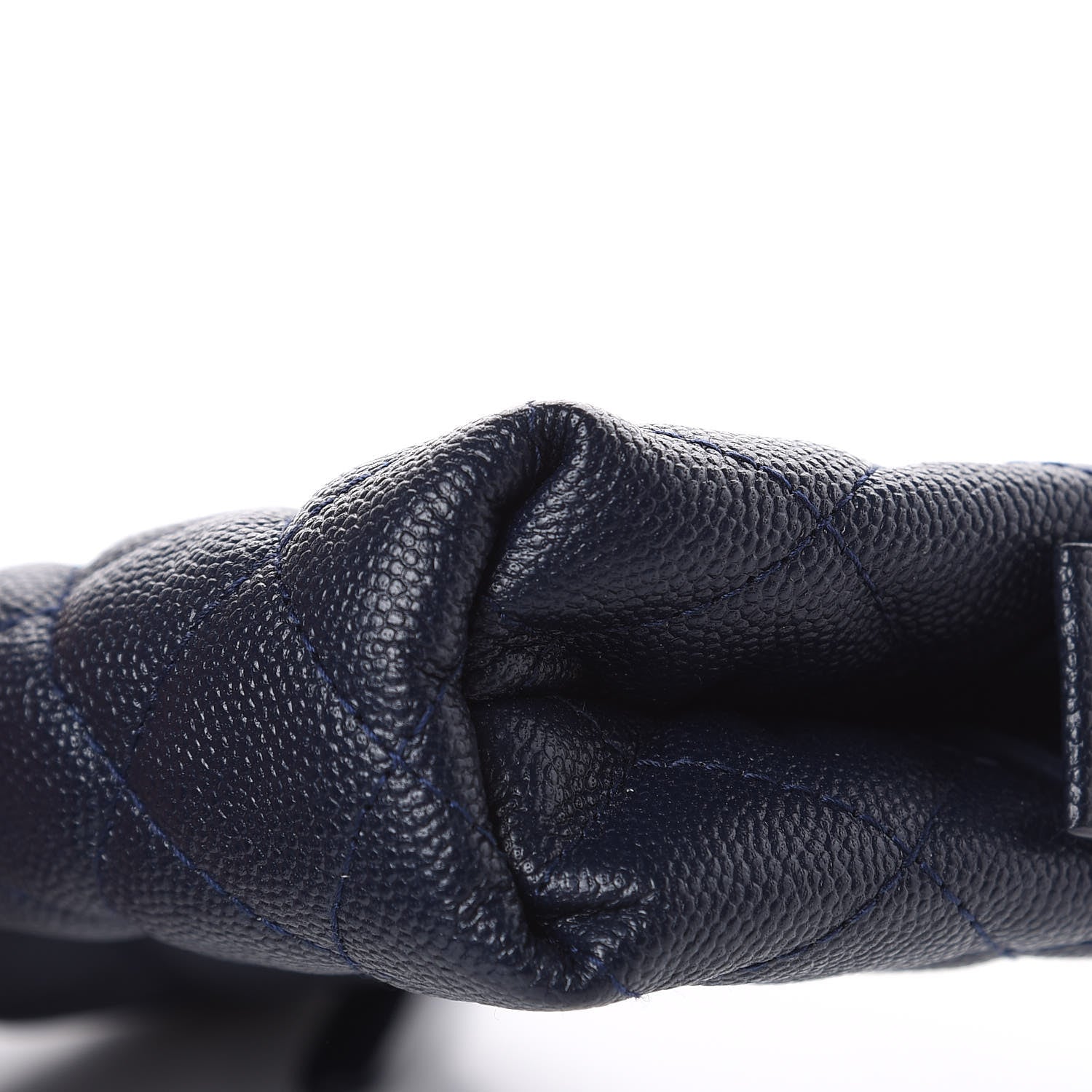 Chanel Caviar Quilted Small Pouch Navy 10 of 11