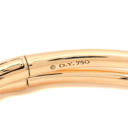 David Yurman 18K Yellow Gold Diamond Continuance Center Twist Bracelet 4 of 4