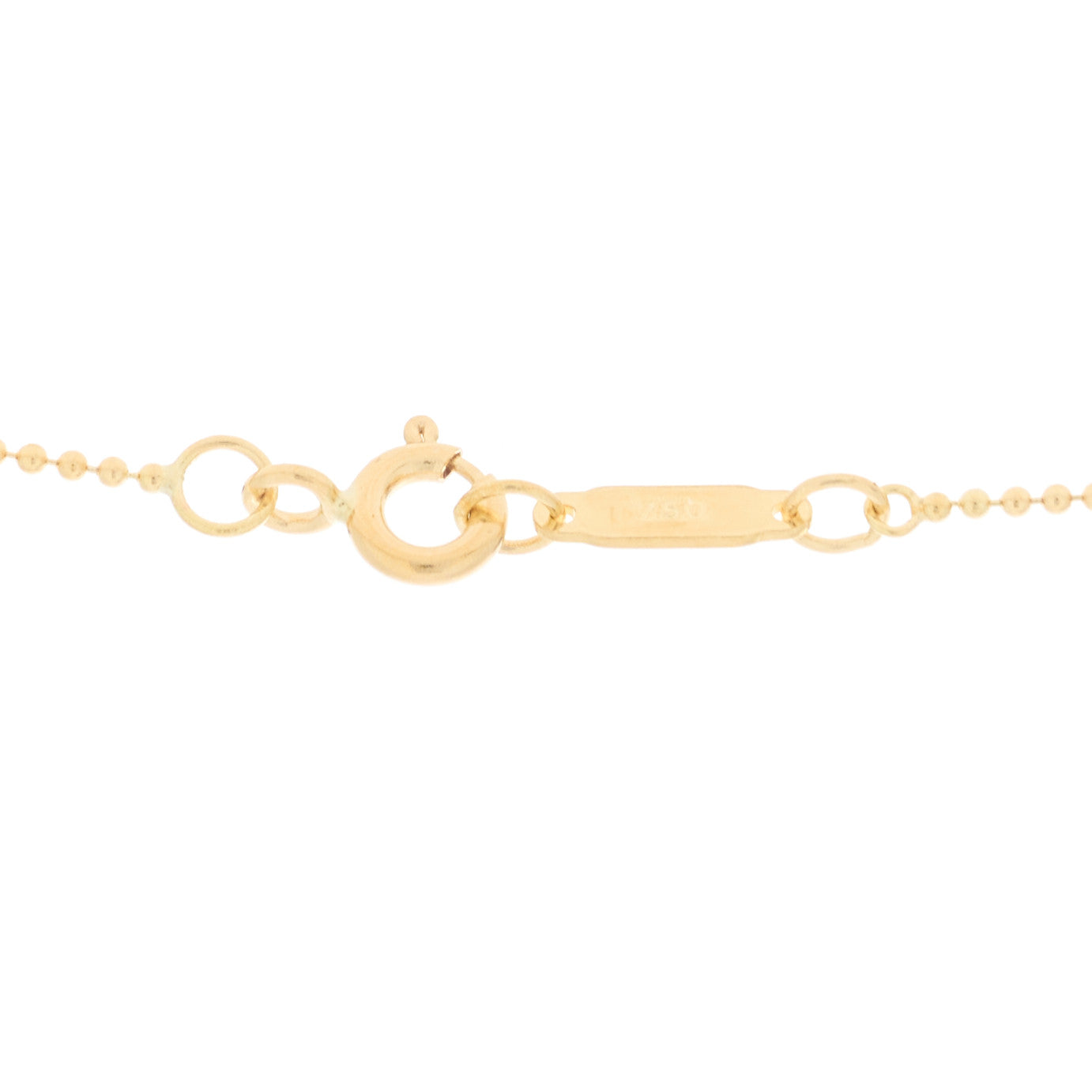 Tiffany 18K Yellow Gold Diamond Open Flower Pendant Necklace 4 of 6