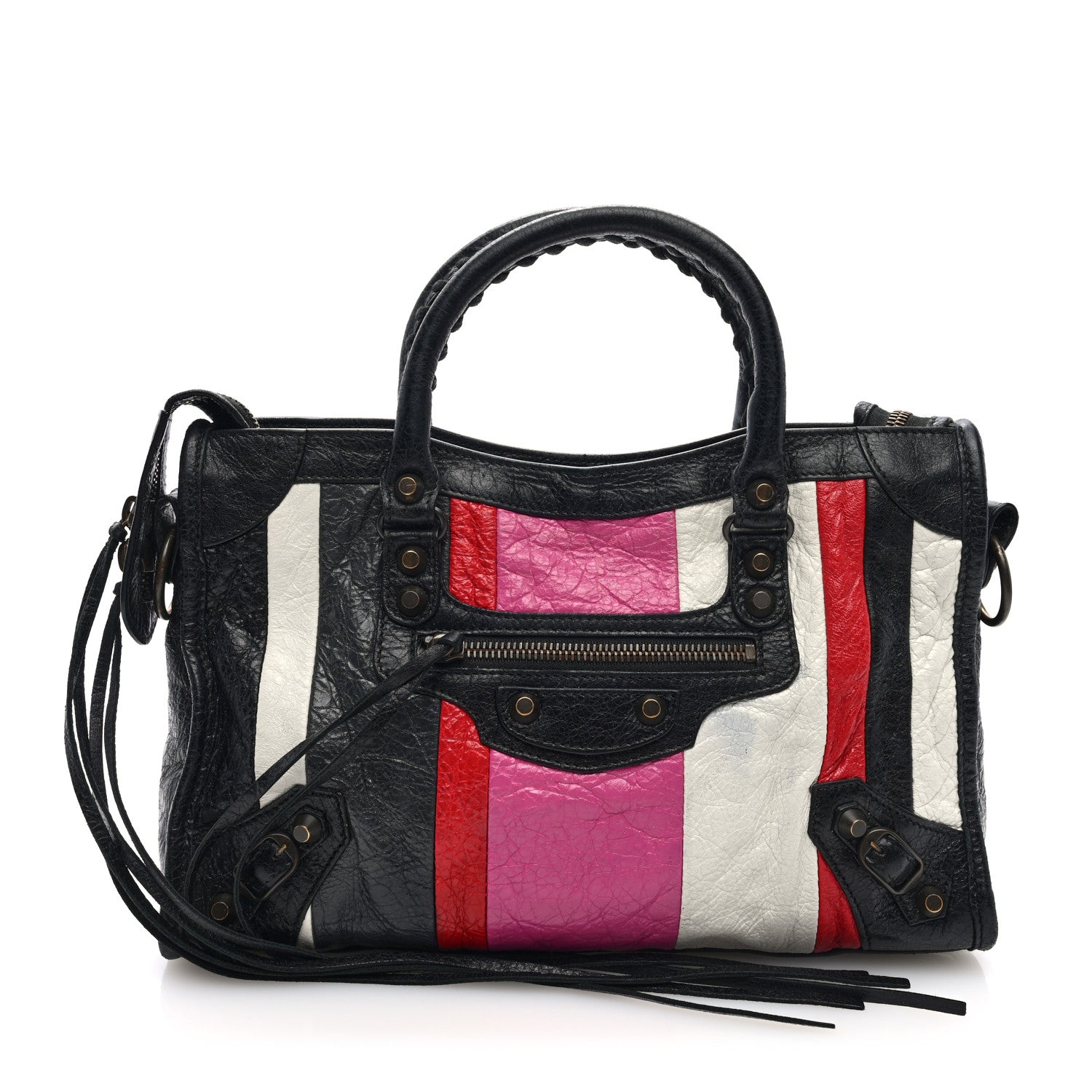 Balenciaga Agneau Arena Multicolore Classic Hardware S City Rose Gris White Black Rouge 1 of 11