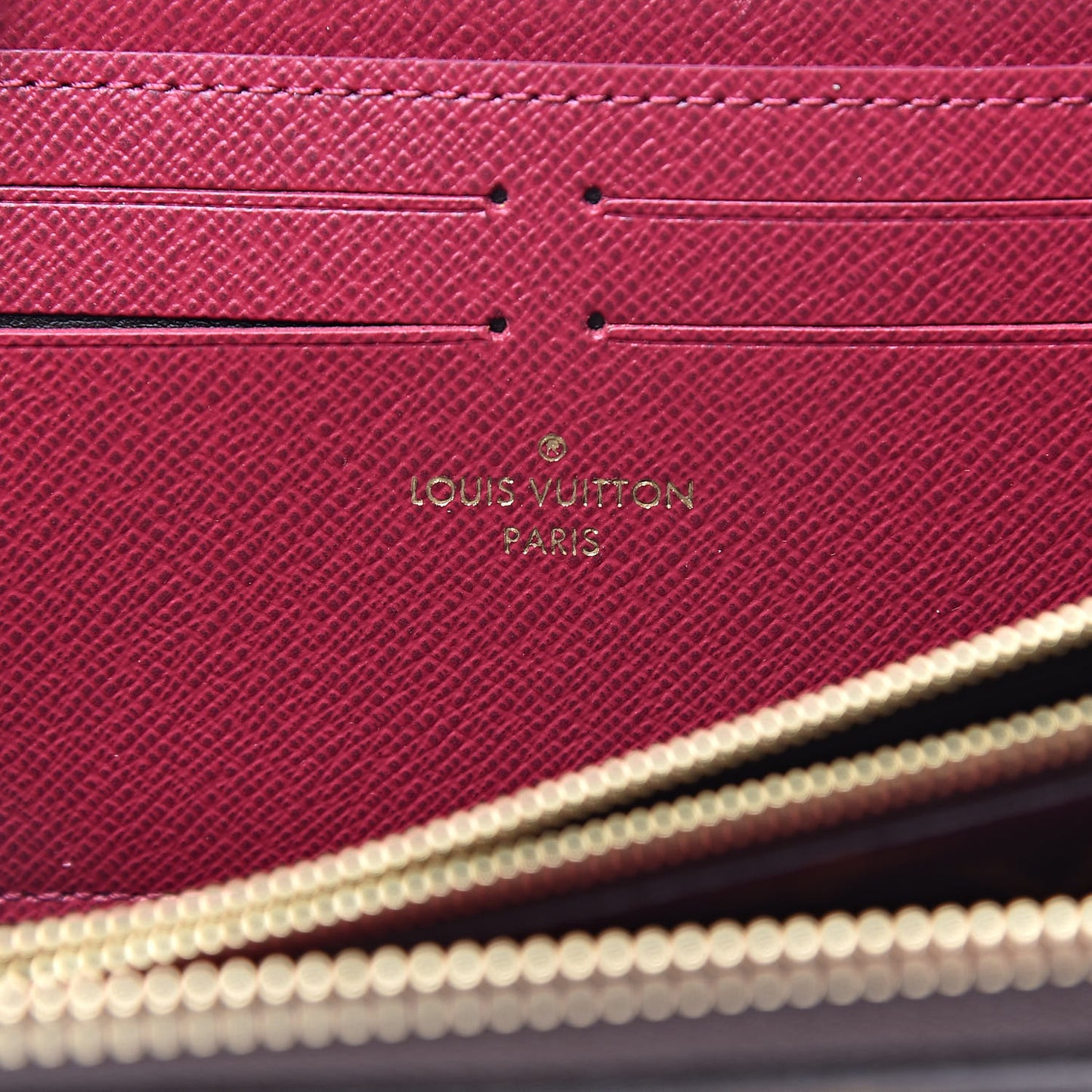 Monogram Clemence Wallet Fuchsia