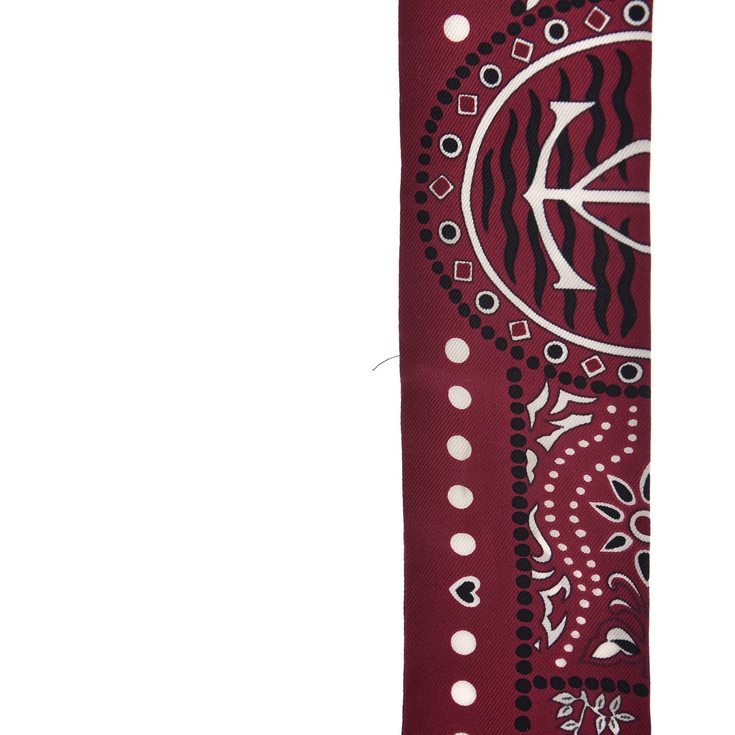 Silk Entre Ciel Et Mer Twilly Bordeaux White Black