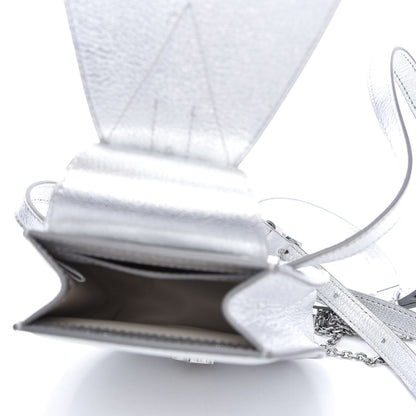 MCM Metallic Calfskin Milano Belt Bag Silver 7 of 10