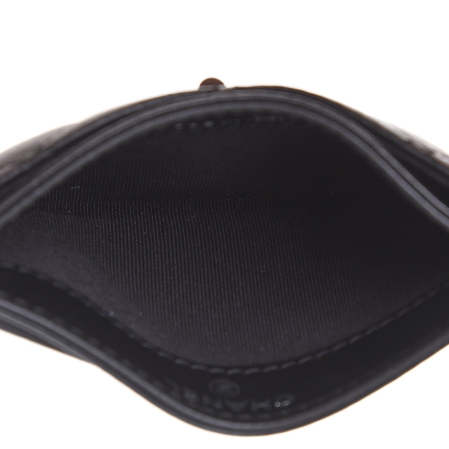 Aged Calfskin Quilted Reissue Card Holder So Black