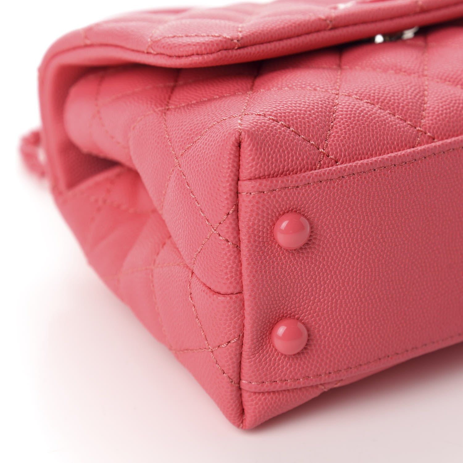 Chanel Caviar Quilted Incognito Extra Mini Coco Handle Flap Pink 6 of 11