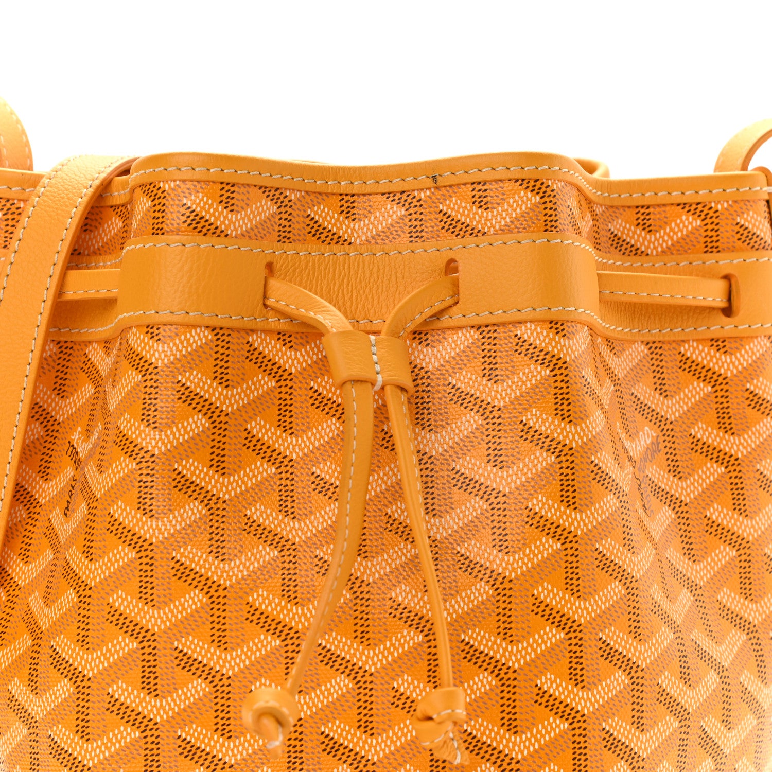 Goyard Goyardine Petit Flot Bucket Bag PM Yellow 8 of 13