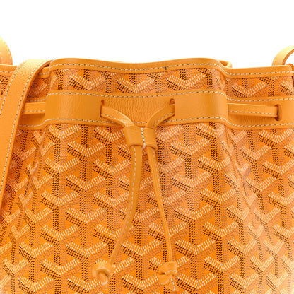 Goyard Goyardine Petit Flot Bucket Bag PM Yellow 8 of 13