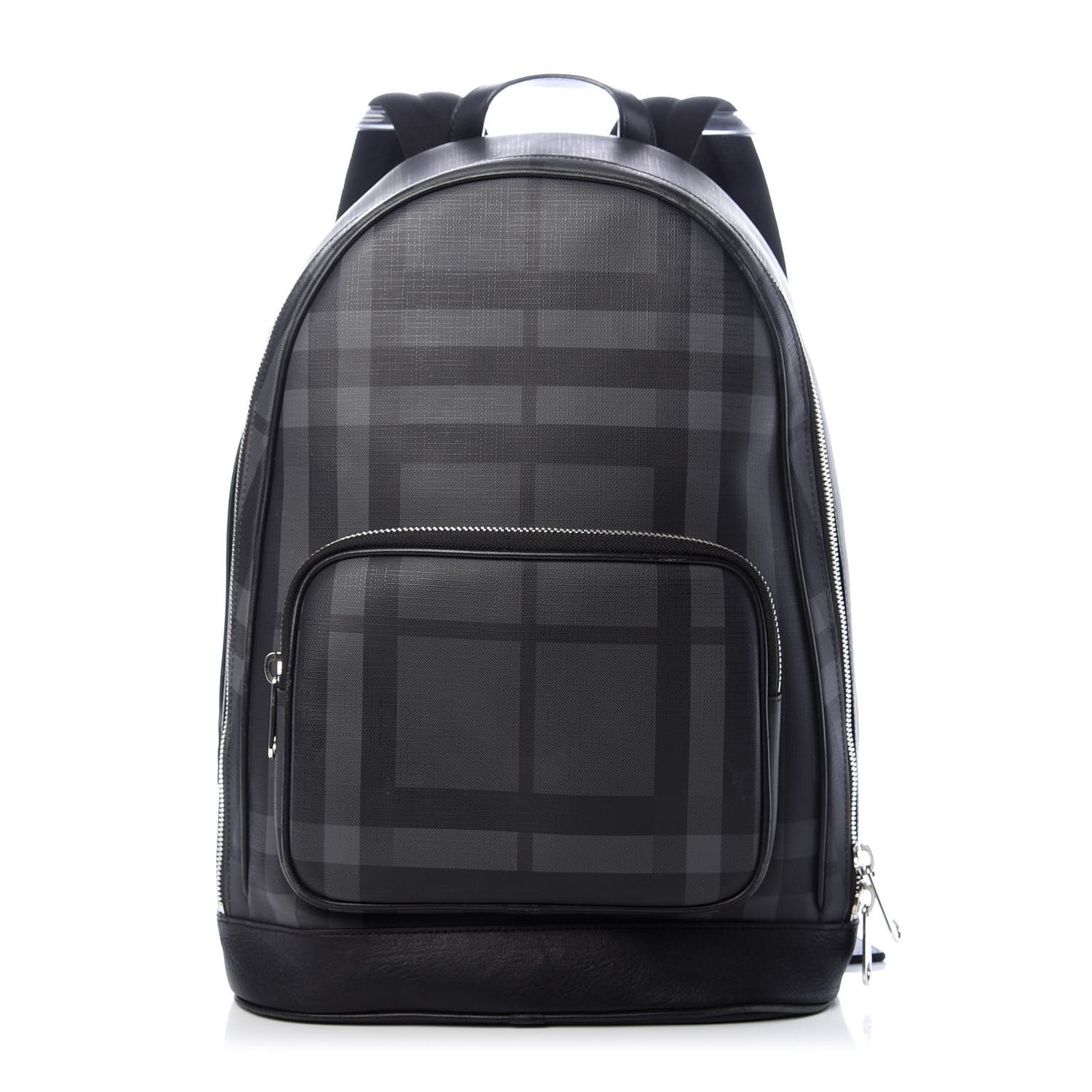 London Check Backpack Dark Charcoal