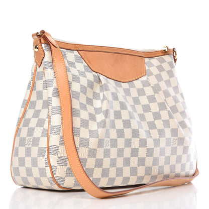 Louis Vuitton Damier Azur Siracusa MM 3 of 12