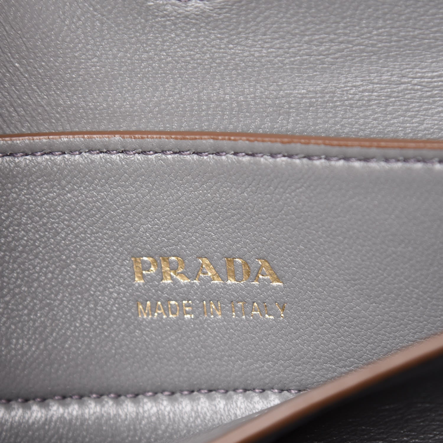 Prada Saffiano Cuir Bi-Color Medium Double Bag Caramel Marmo 6 of 11