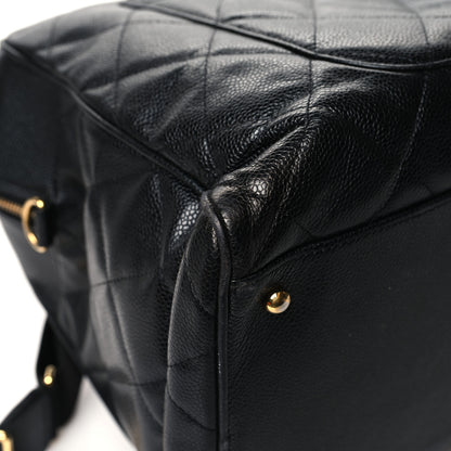 Chanel Caviar Quilted CC Duffel Bag Black 9 of 16