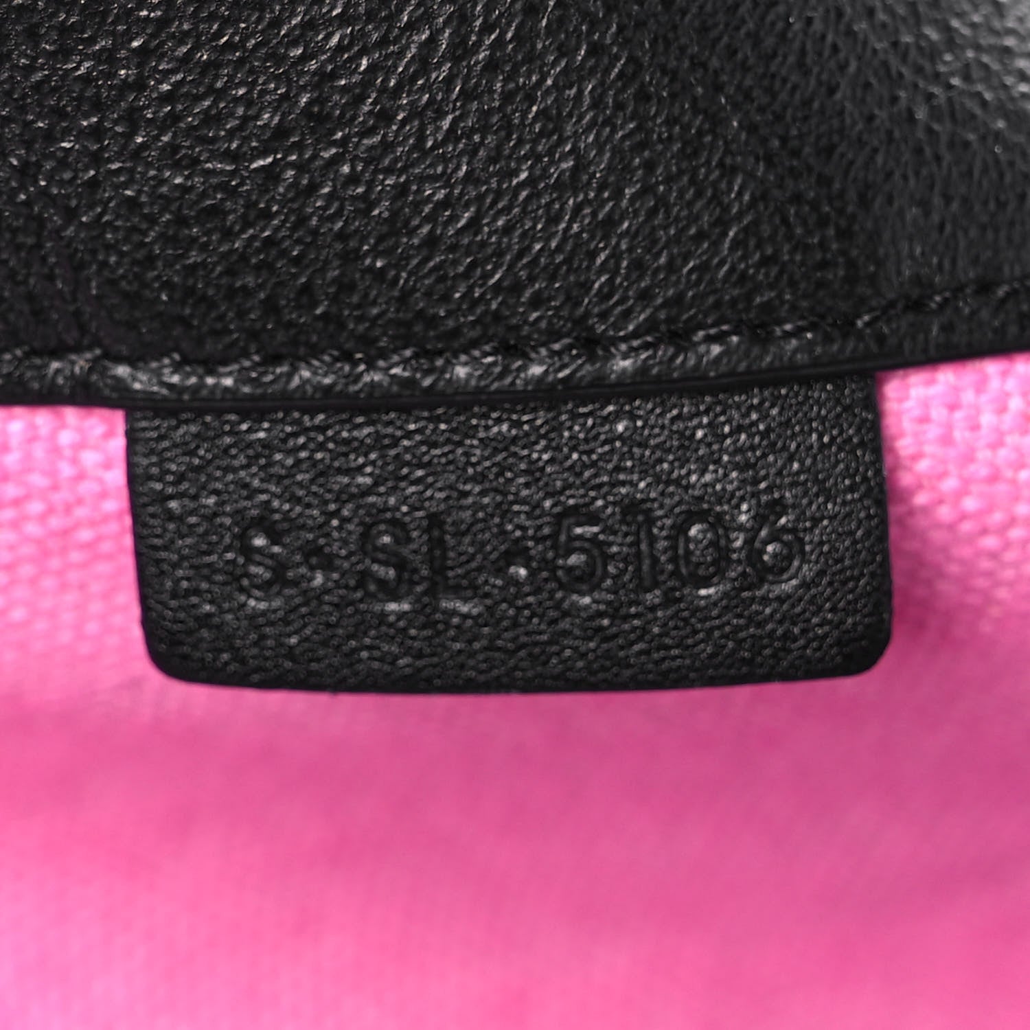 Celine Canvas Smooth Calfskin Frame Tote Black Pink White 7 of 17