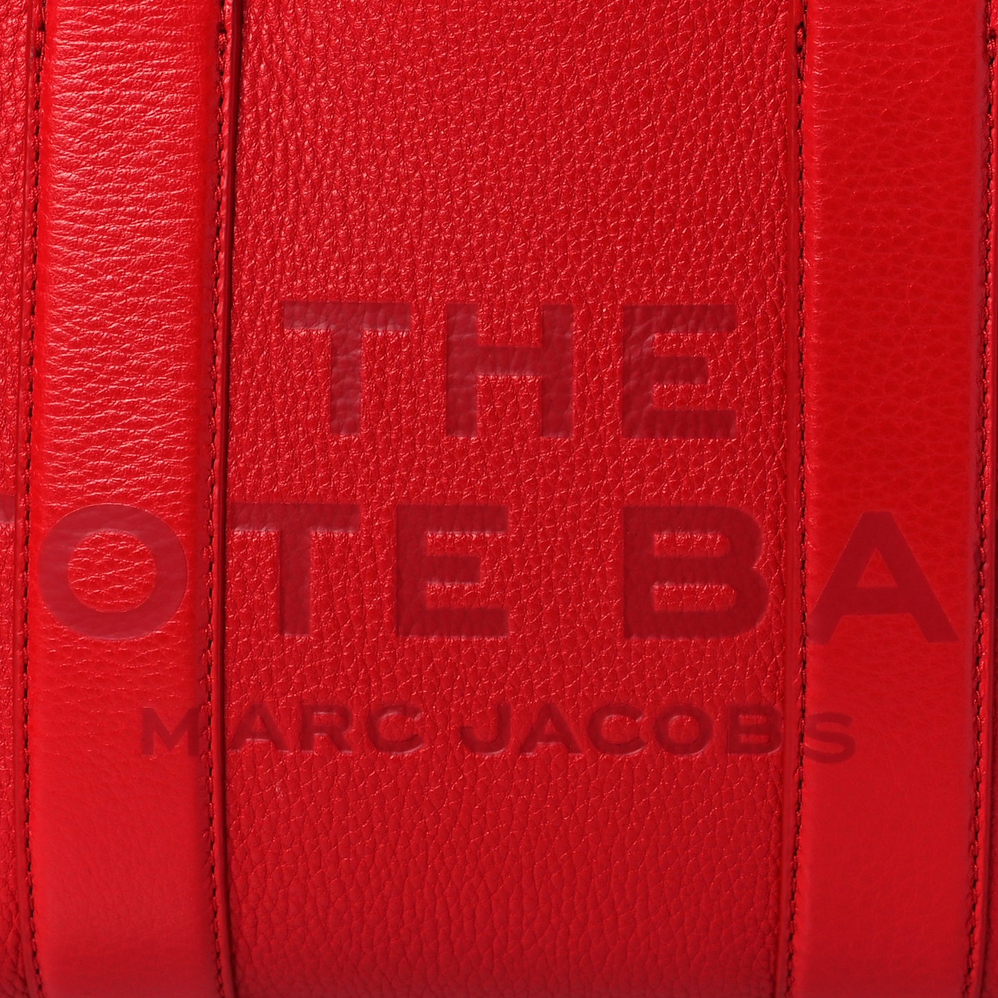 Grained Calfskin Small The Tote Bag Red