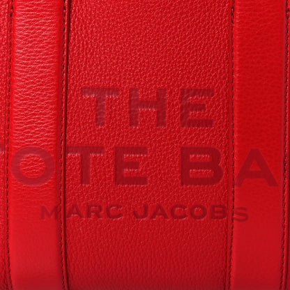 Marc Jacobs Grained Calfskin Small The Tote Bag Red 7 of 9