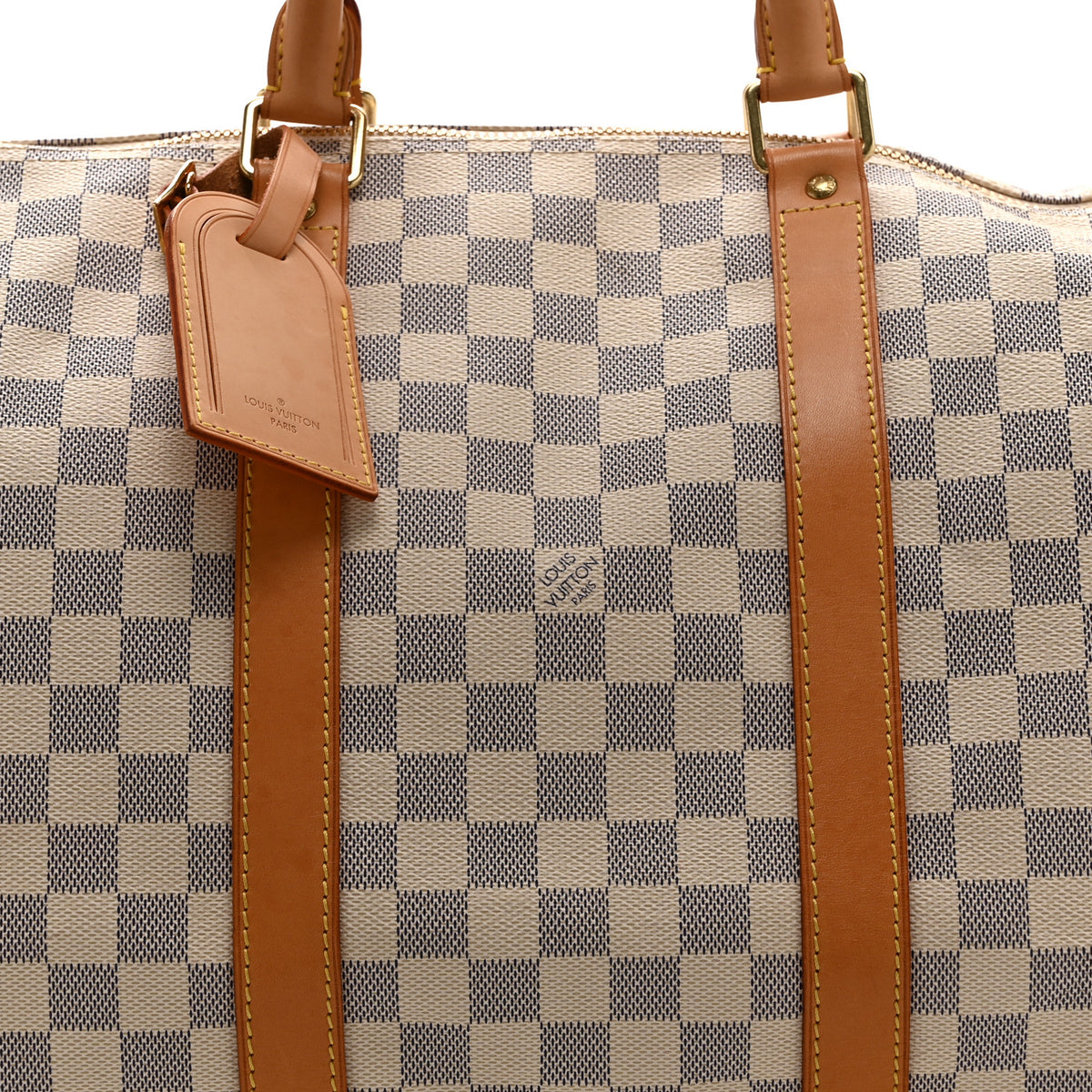 Louis Vuitton Damier Azur Keepall Bandouliere 55 7 of 10