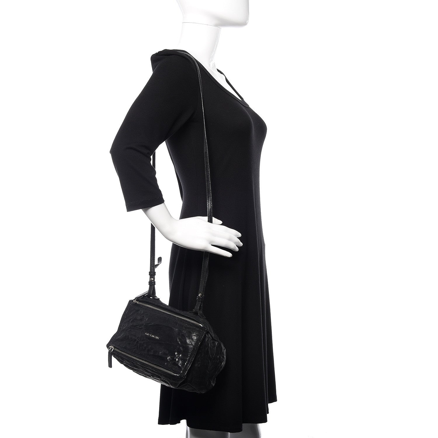Givenchy Tumbled Sheepskin Mini Pandora Black 2 of 11