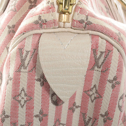 Louis Vuitton Mini Lin Croisette Speedy 30 Rouge 7 of 8