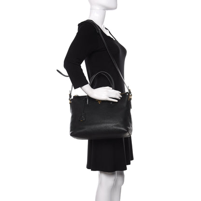 Prada Vitello Phenix Satchel Black 2 of 10
