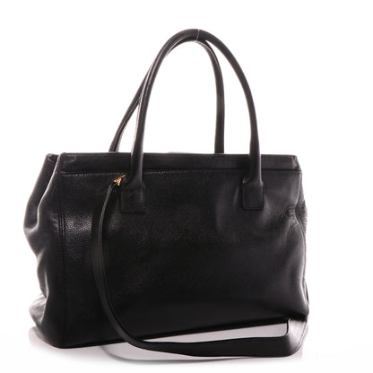 Chanel Calfskin Cerf Shopper Tote Black 3 of 8