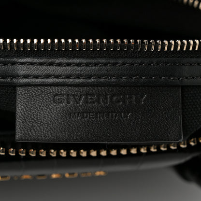 Givenchy Calfskin Crocodile Embossed Small Antigona Black 6 of 10