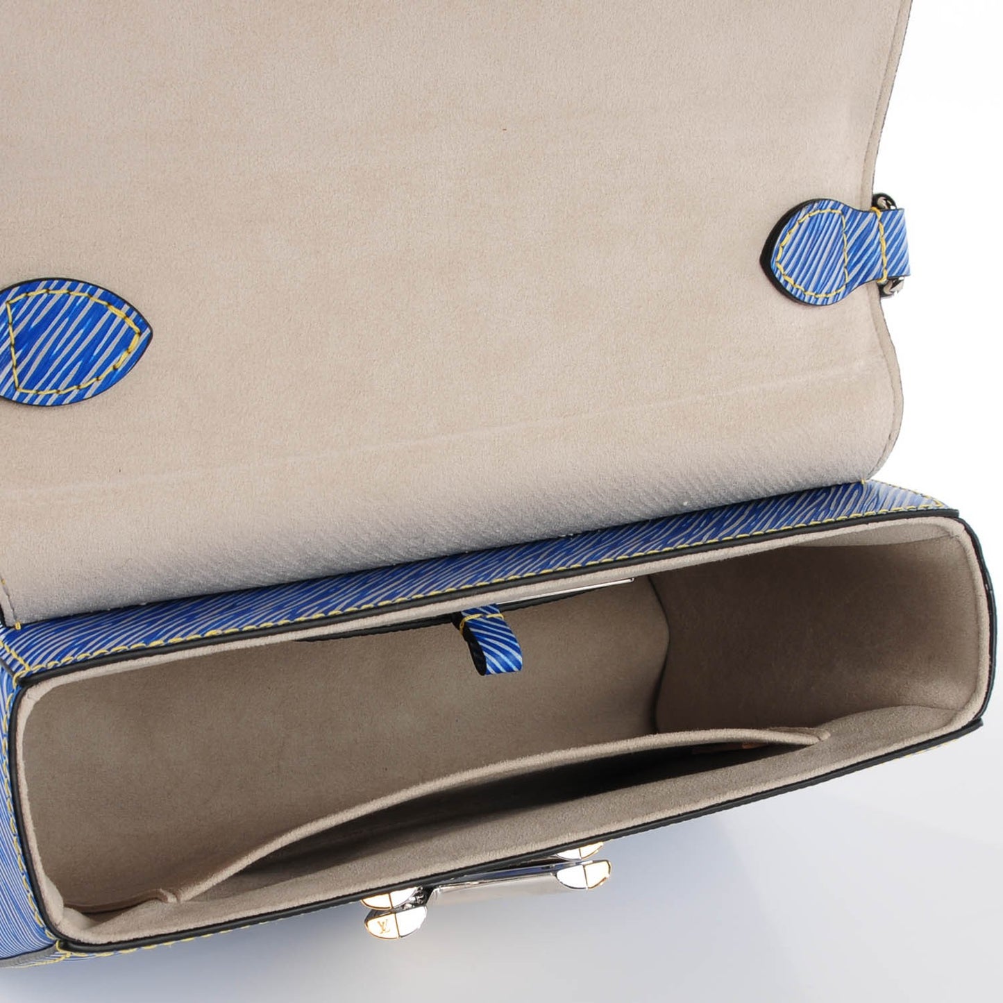 Epi Twist Shoulder Bag MM Denim Light