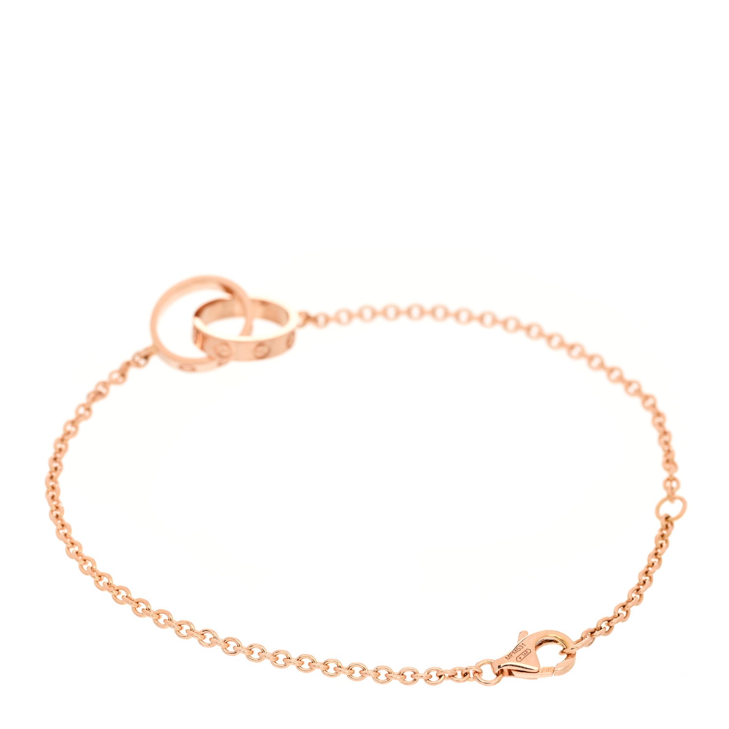 Cartier 18K Pink Gold Interlocking LOVE Bracelet 2 of 5