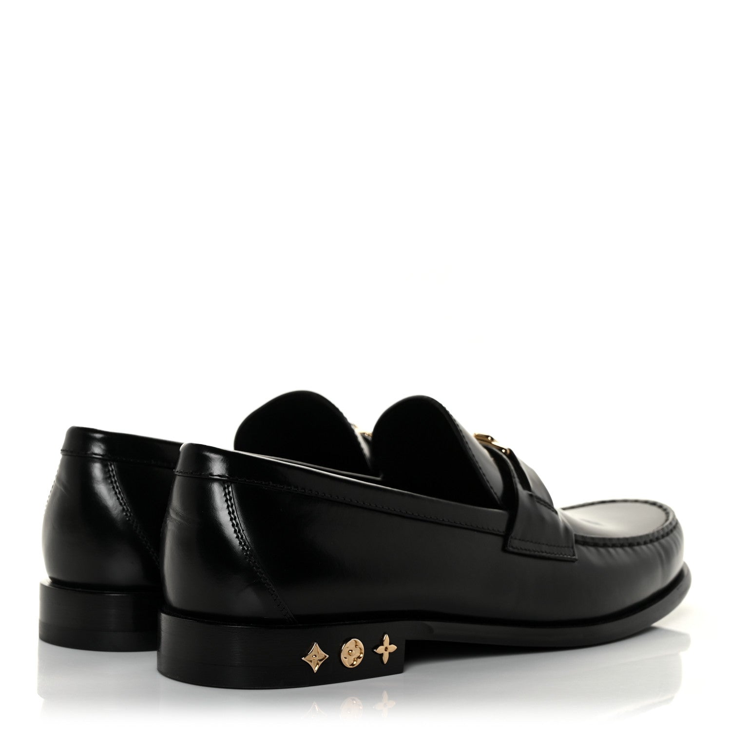 Louis Vuitton X NBA Calfskin Mens Loafers 9.5 Black 4 of 9