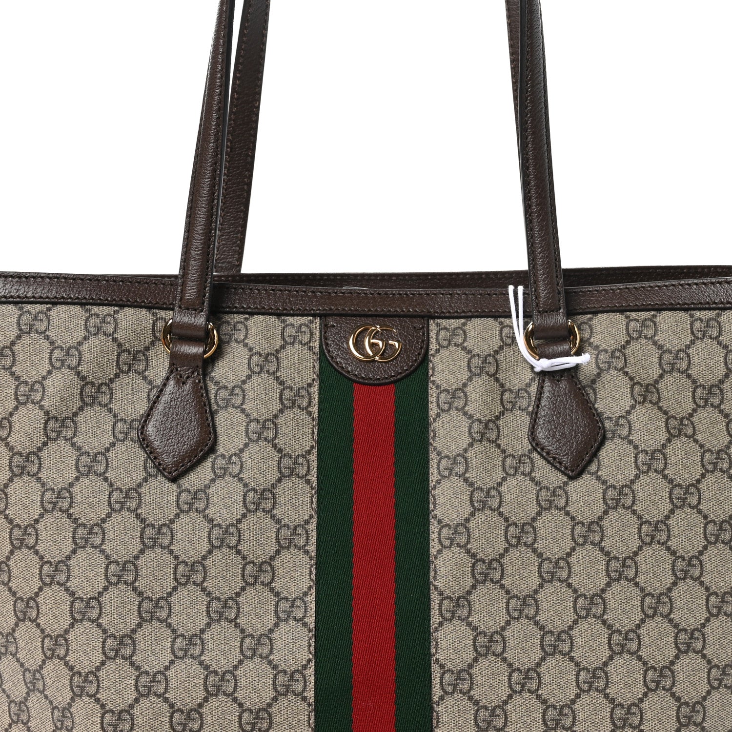 Gucci GG Supreme Monogram Medium Ophidia Shopping Tote Brown 8 of 10