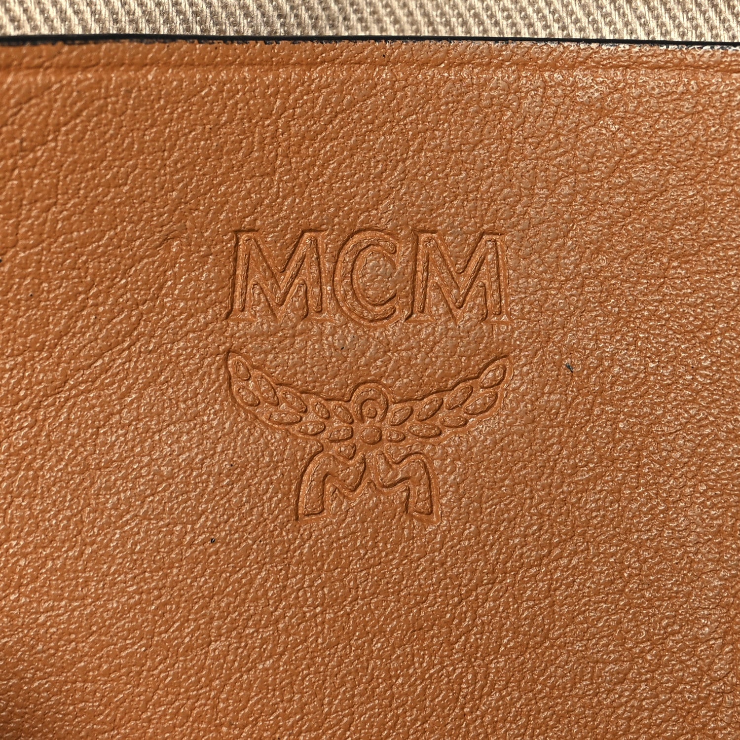 MCM Visetos Stark Belt Bag Cognac 6 of 9