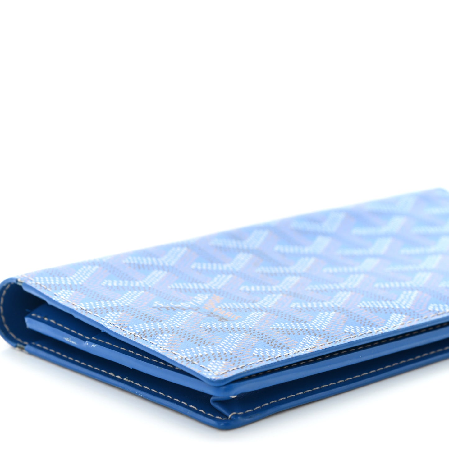 Goyardine Richelieu Wallet Sky Blue