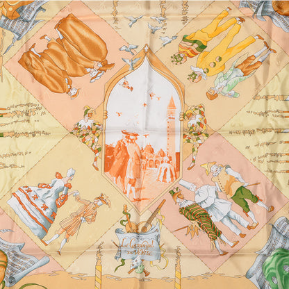 Hermes Silk Le Carnaval de Venise Scarf 90 1 of 6