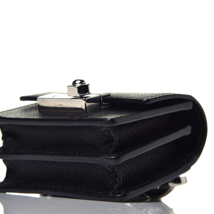 Prada Saffiano Lux Sound Crossbody Bag Black 9 of 10