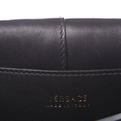 Versace Calfskin Goatskin Medallion Tribute Chain Shoulder Bag Black 5 of 11
